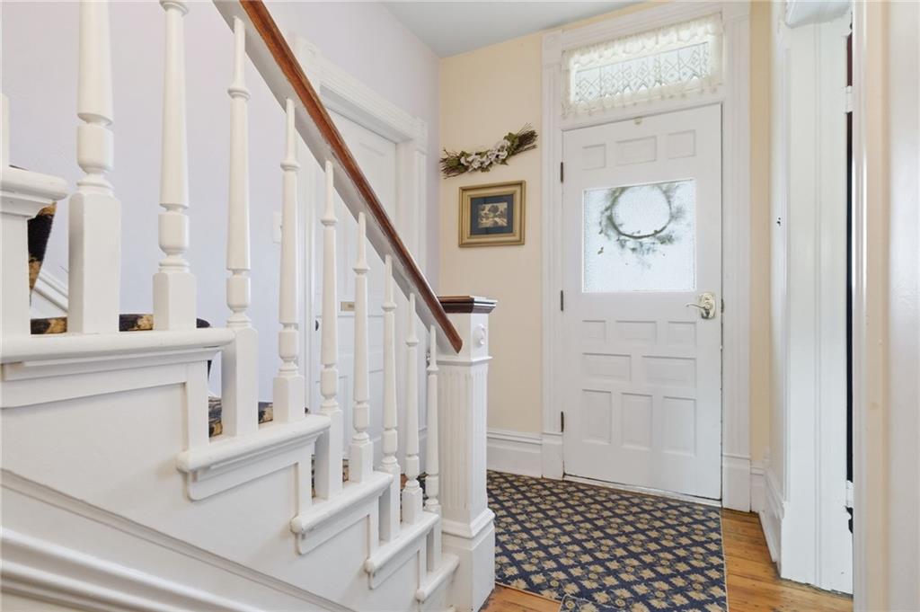 156 Rockdale Road Rockwood, PA 15557 - Photo 5 of 35 a view of front door with wooden floor