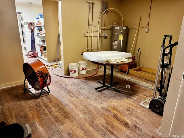 a view of water heater room