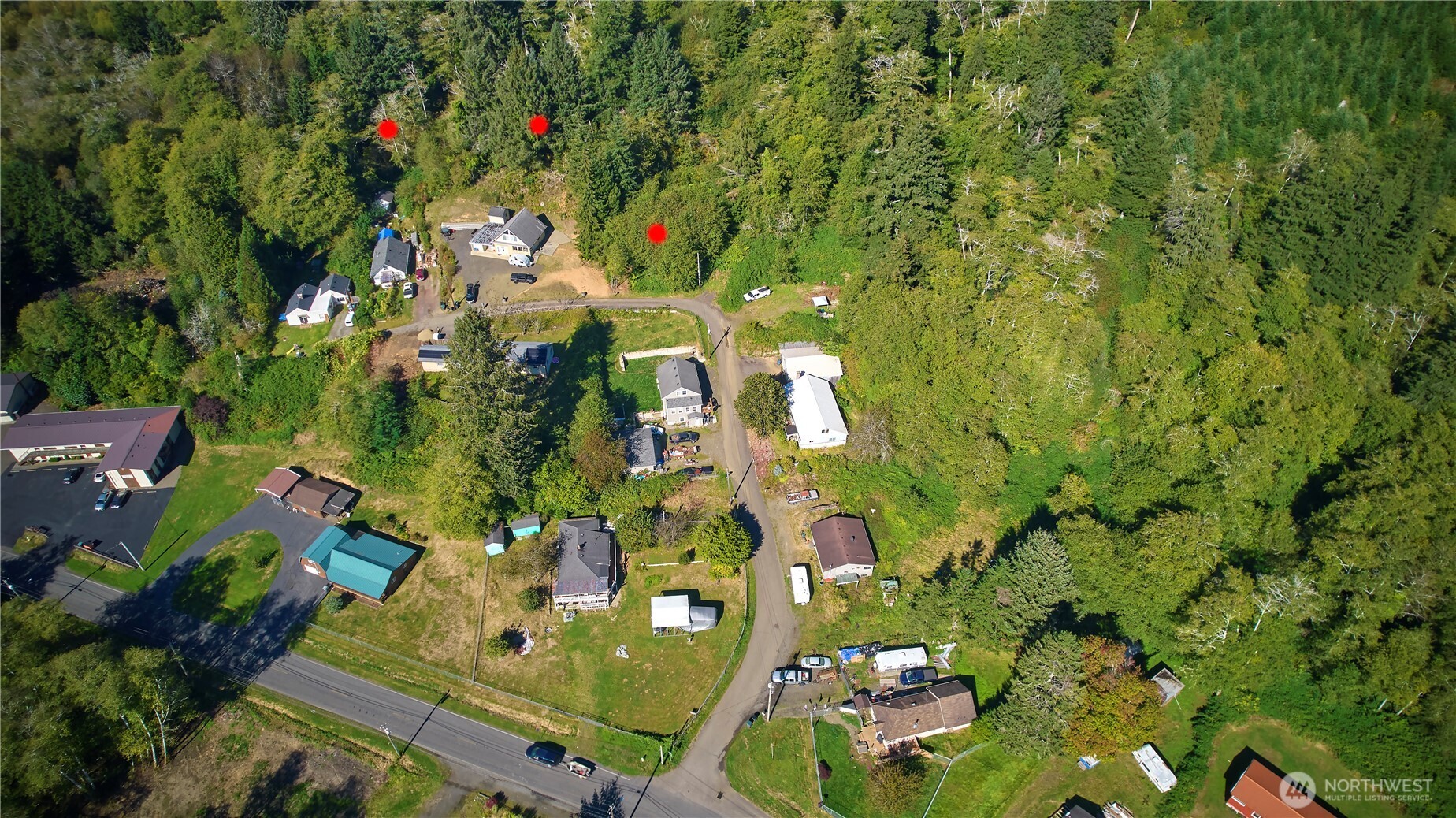 0 Cosgrove Street Hoquiam, WA 98550 - Photo 3 of 8 an aerial view of residential houses with outdoor space