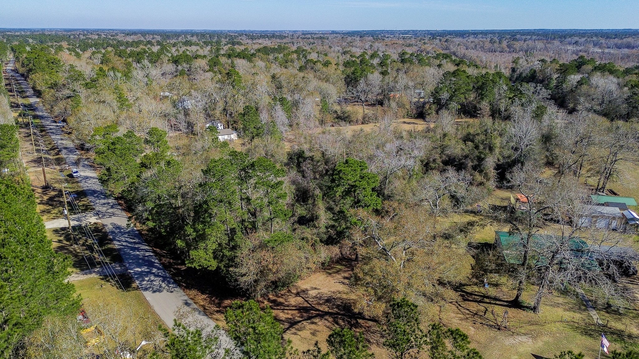378 County Road 381 Cleveland, TX 77328 - Photo 2 of 15 a view of a forest with an outdoor space