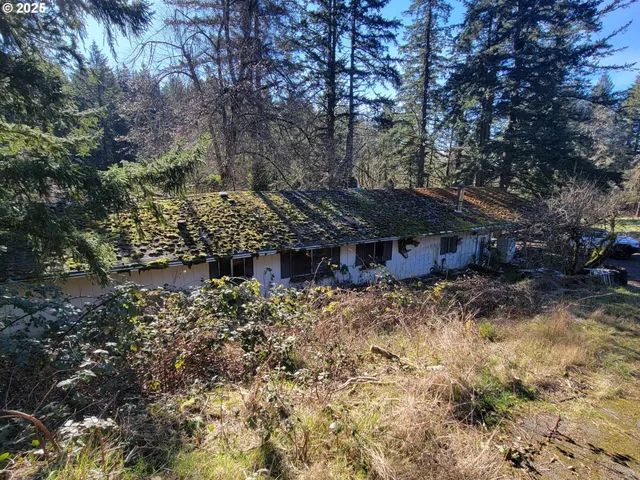 a view of a house with a tree