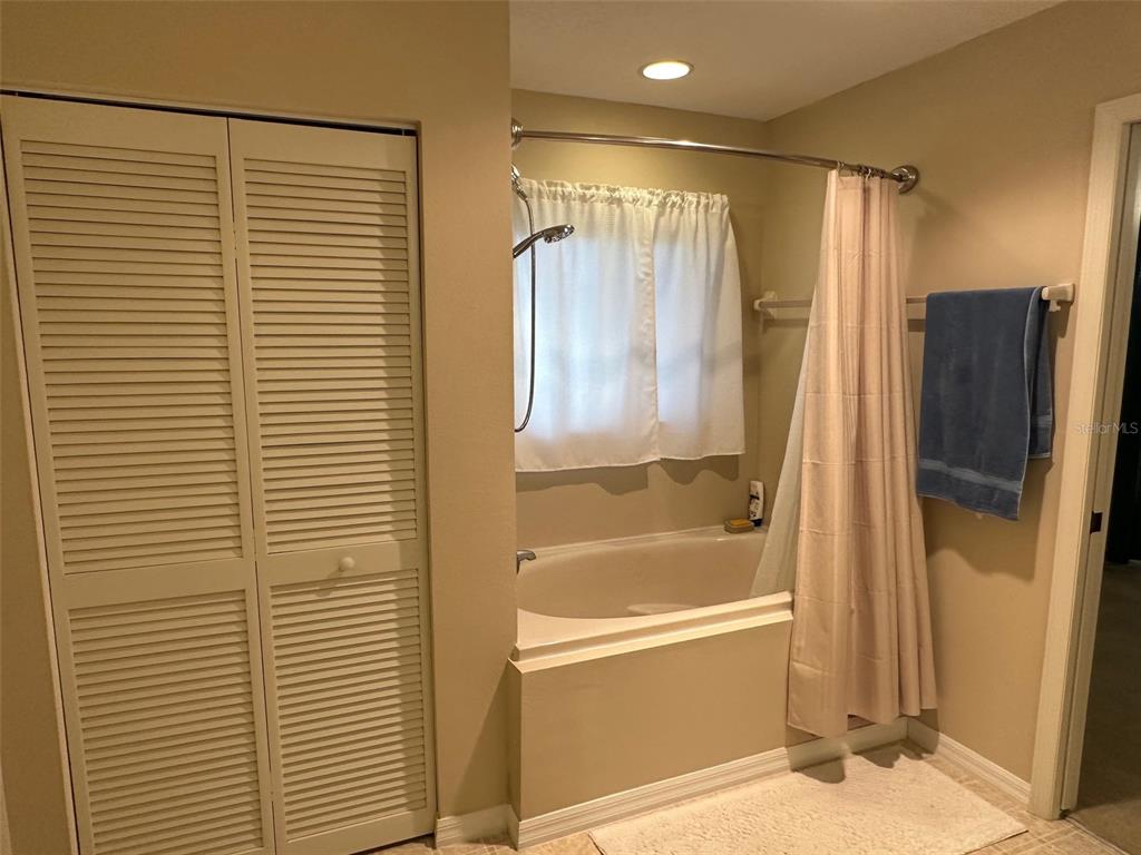 32905 Timberwood Drive Leesburg, FL 34748 - Photo 11 of 27 a bathroom with a shower and a bath tub