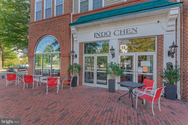 a view of a chairs in a patio