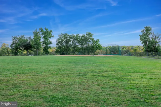 a view of a green field with clear sky