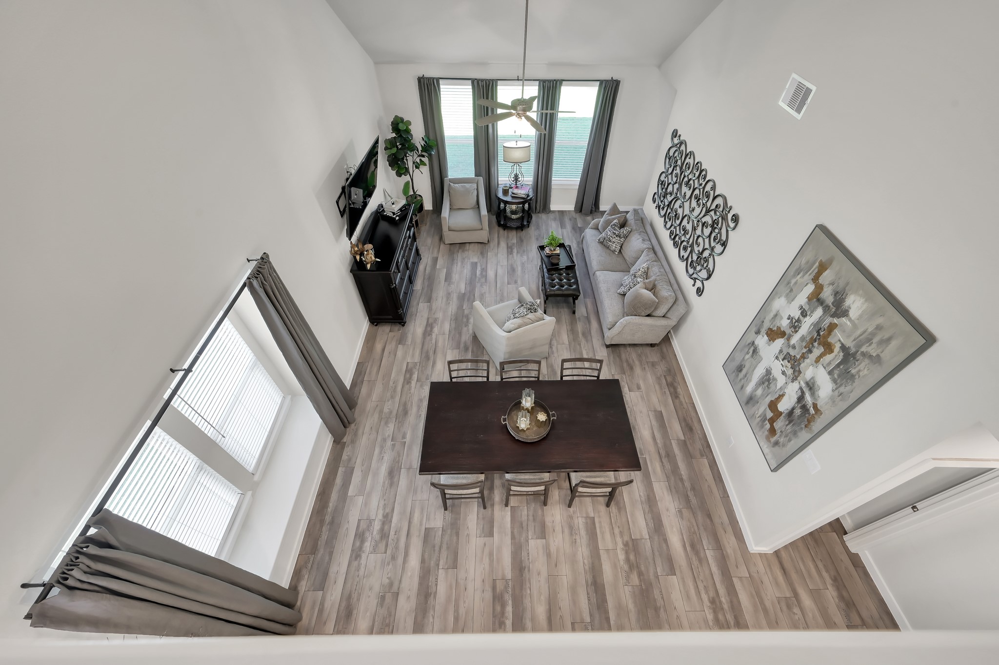554 Timber Voyage Court Conroe, TX 77304 - Photo 13 of 35 a view of livingroom with furniture and wooden floor
