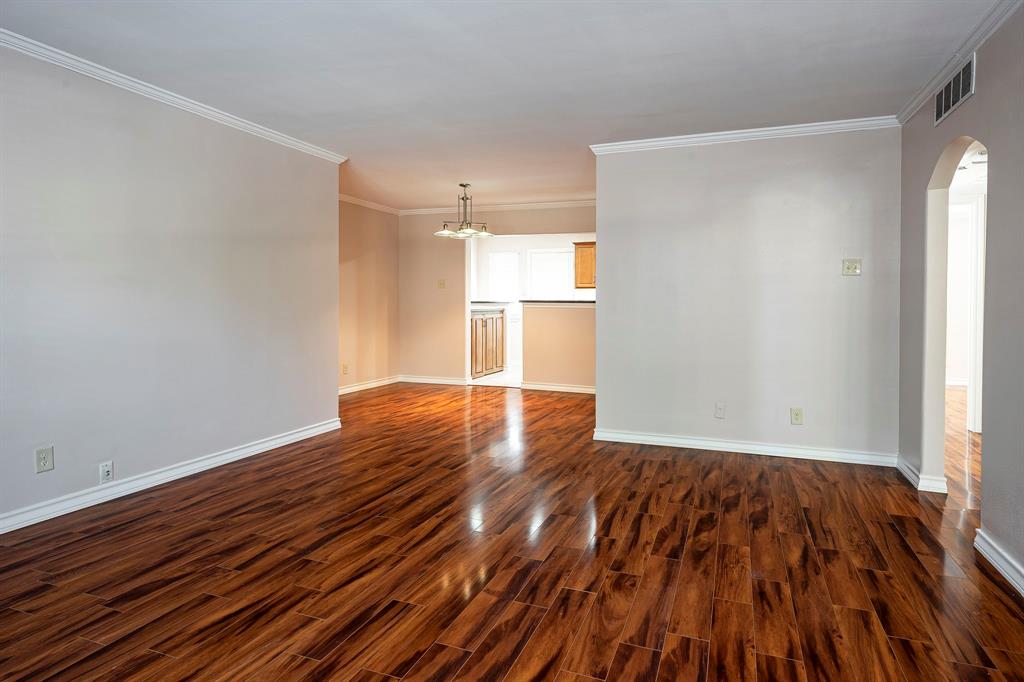 10757 Villager Road, Unit B Dallas, TX 75230 - Photo 10 of 36 Living room, dining area, and open kitchen