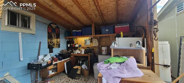 a view of storage and utility room