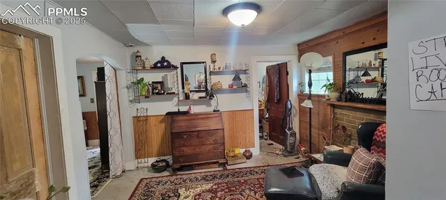 a view of a closet area