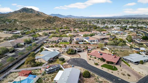 an aerial view of a city