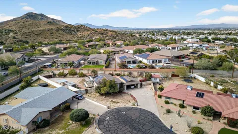 an aerial view of residential building with outdoor space
