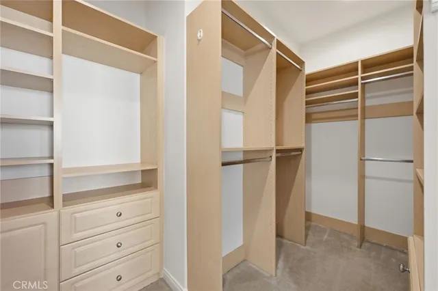 a view of closet area