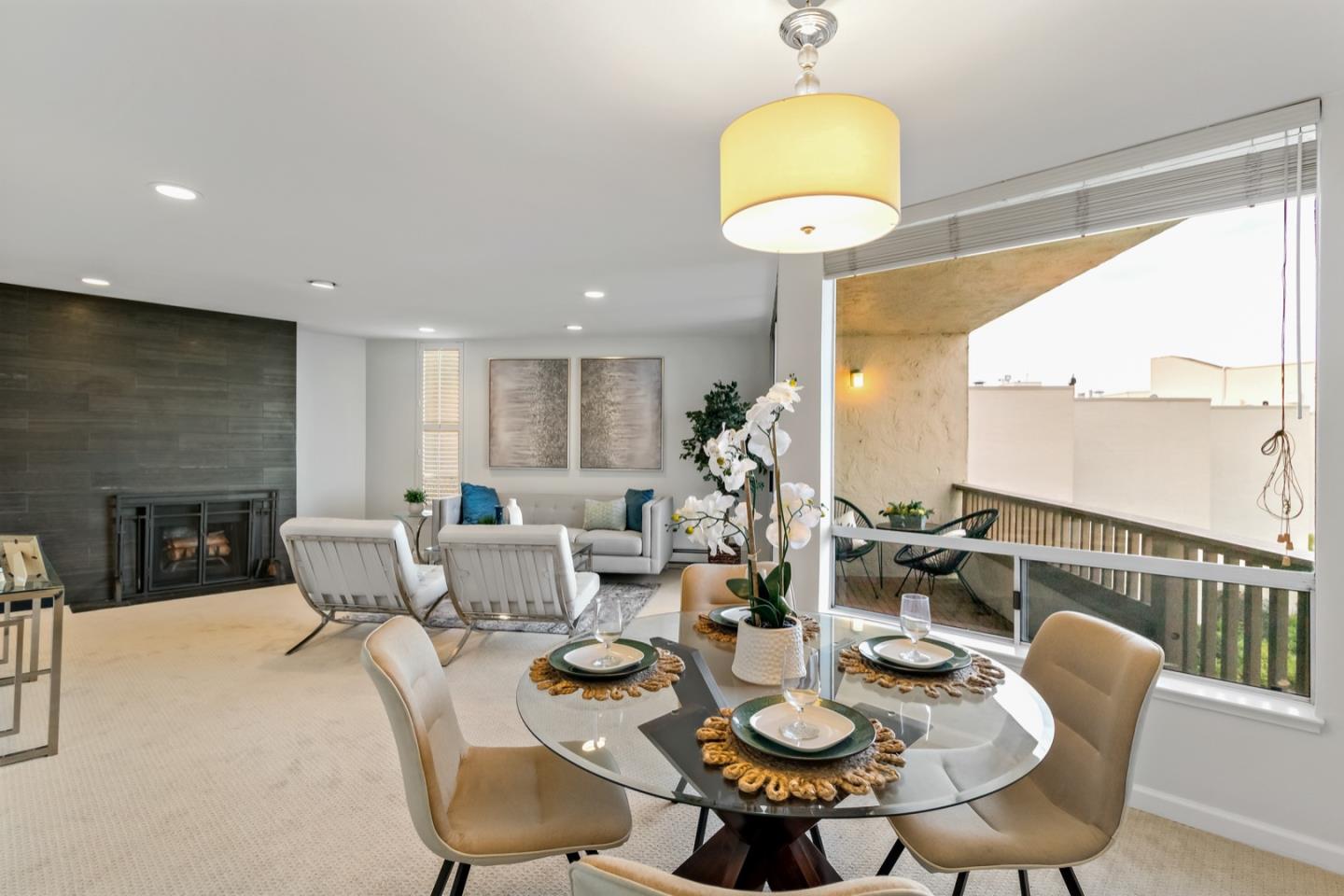 340 Vallejo Drive, Unit 53 Millbrae, CA 94030 - Photo 13 of 50 a view of a dining room with furniture window and outside view