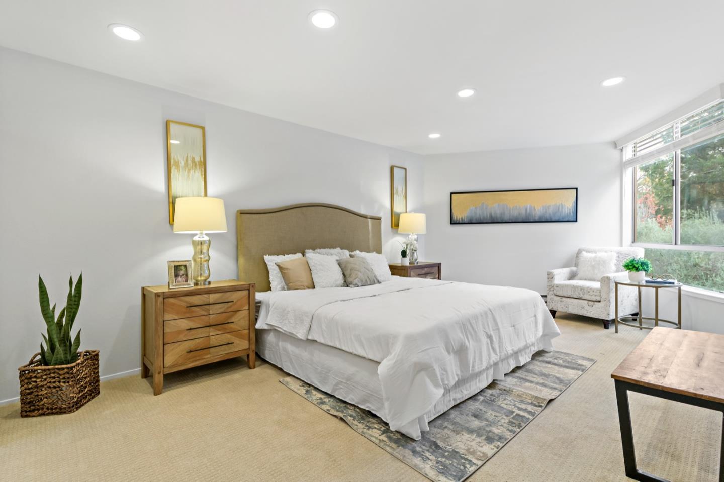 340 Vallejo Drive, Unit 53 Millbrae, CA 94030 - Photo 29 of 50 a bedroom with bed and a couch