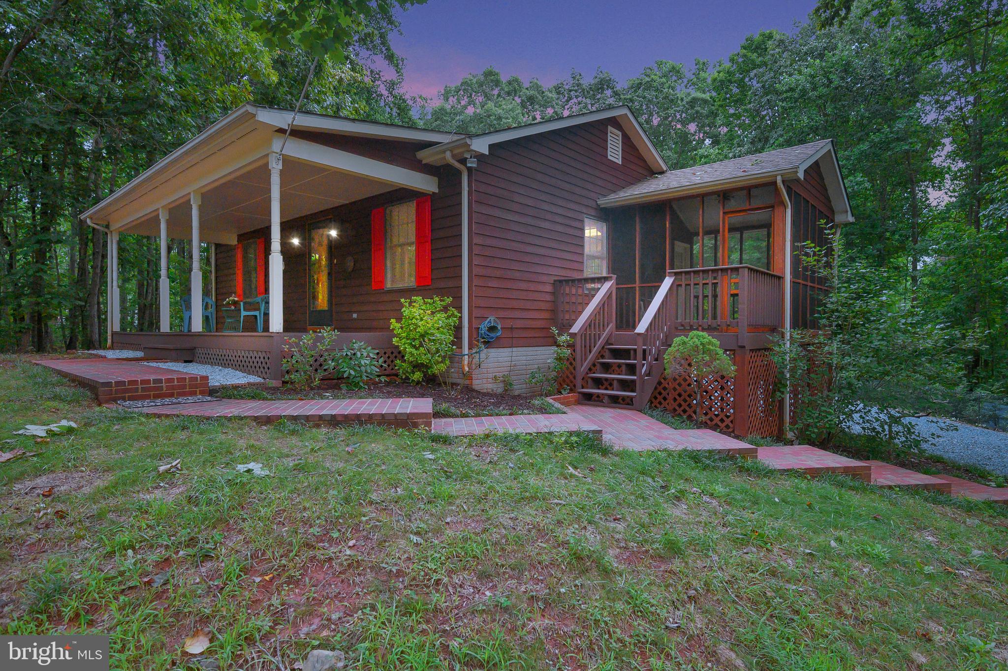 10165 Meadows Road Locust Grove, VA 22508 - Photo 1 of 52 dusk view of 10165 Meadows Rd welcoming entrance