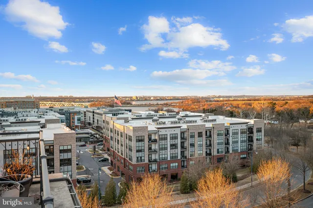 a view of a city from a balcony