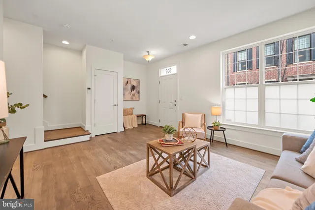 a large building with a yard in front of it