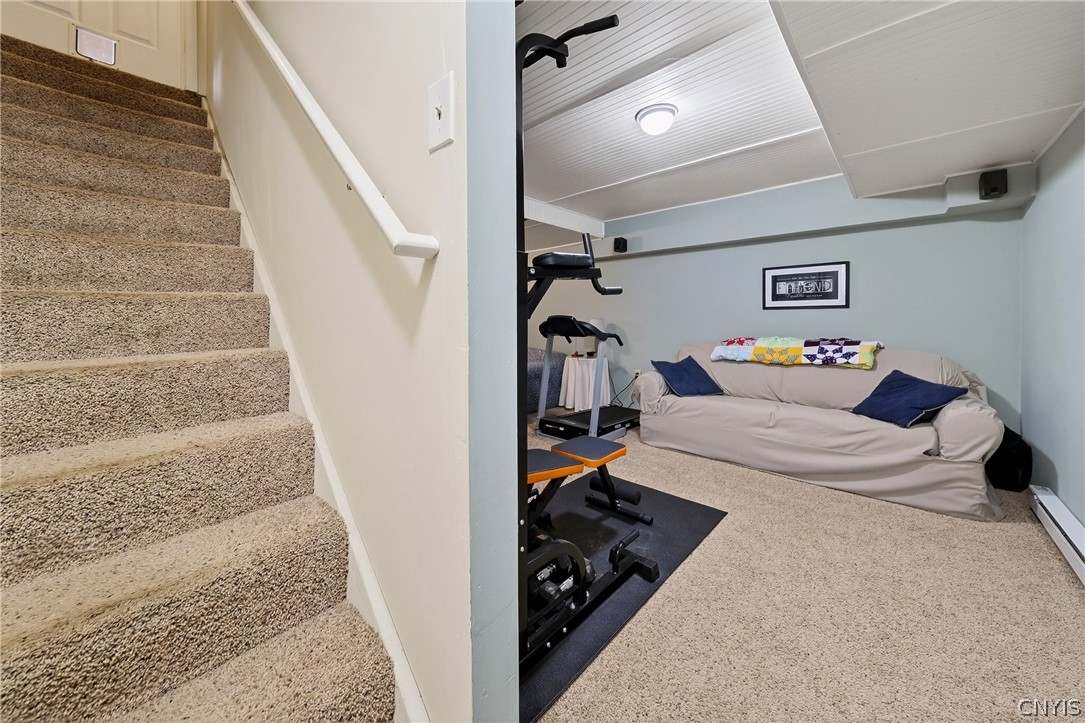 3934 Lafayette Road LaFayette, NY 13078 - Photo 23 of 33 Downstairs to lower level/basement with walkout do