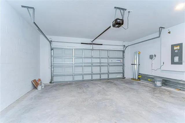 a view of a garage
