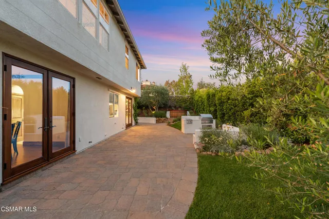 a view of a house with many windows