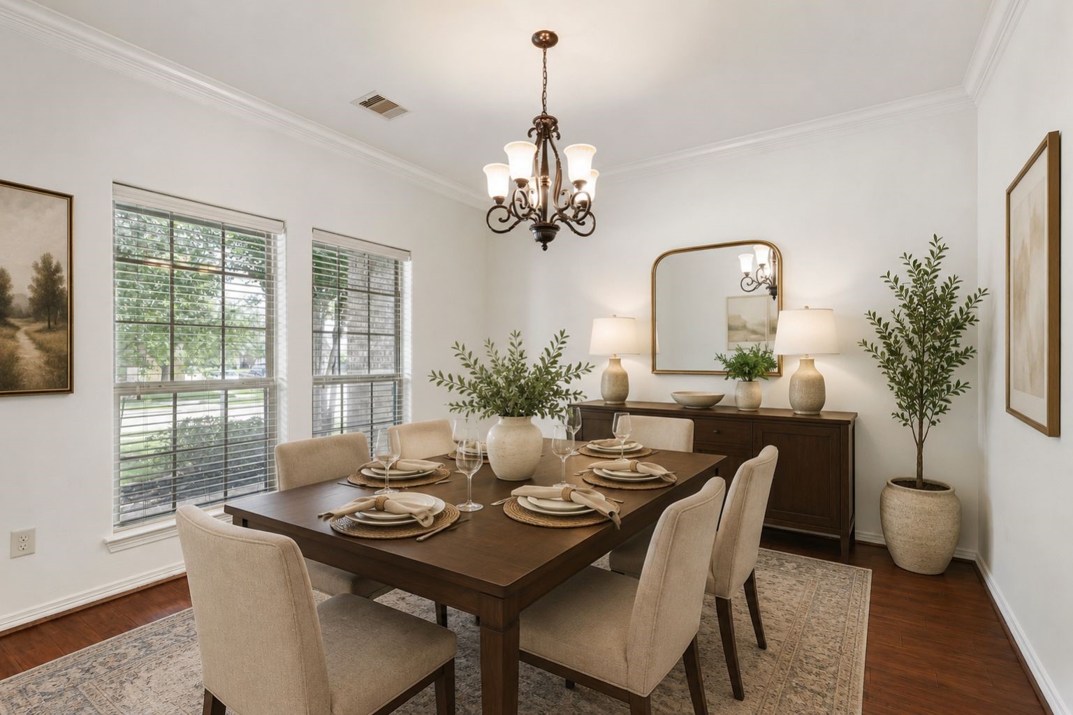 23911 Augusta Falls Lane Spring, TX 77389 - Photo 5 of 43 Virtually staged dining room.
