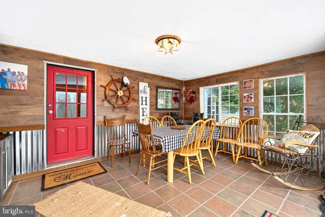 a view of a yard with a trees