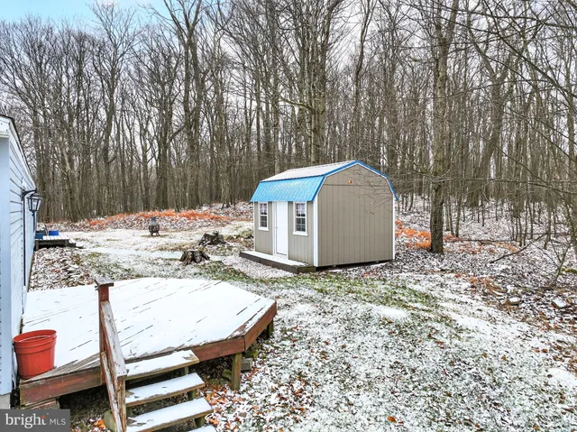 a backyard of a house