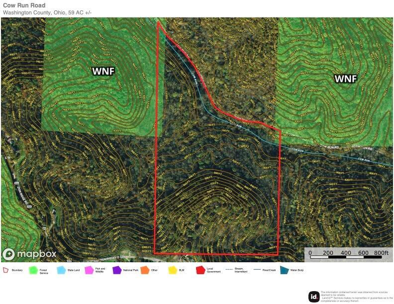 0 Cow Run Road Marietta, OH 45750 - Photo 17 of 17 Cow Run Road 59 Aerial Map