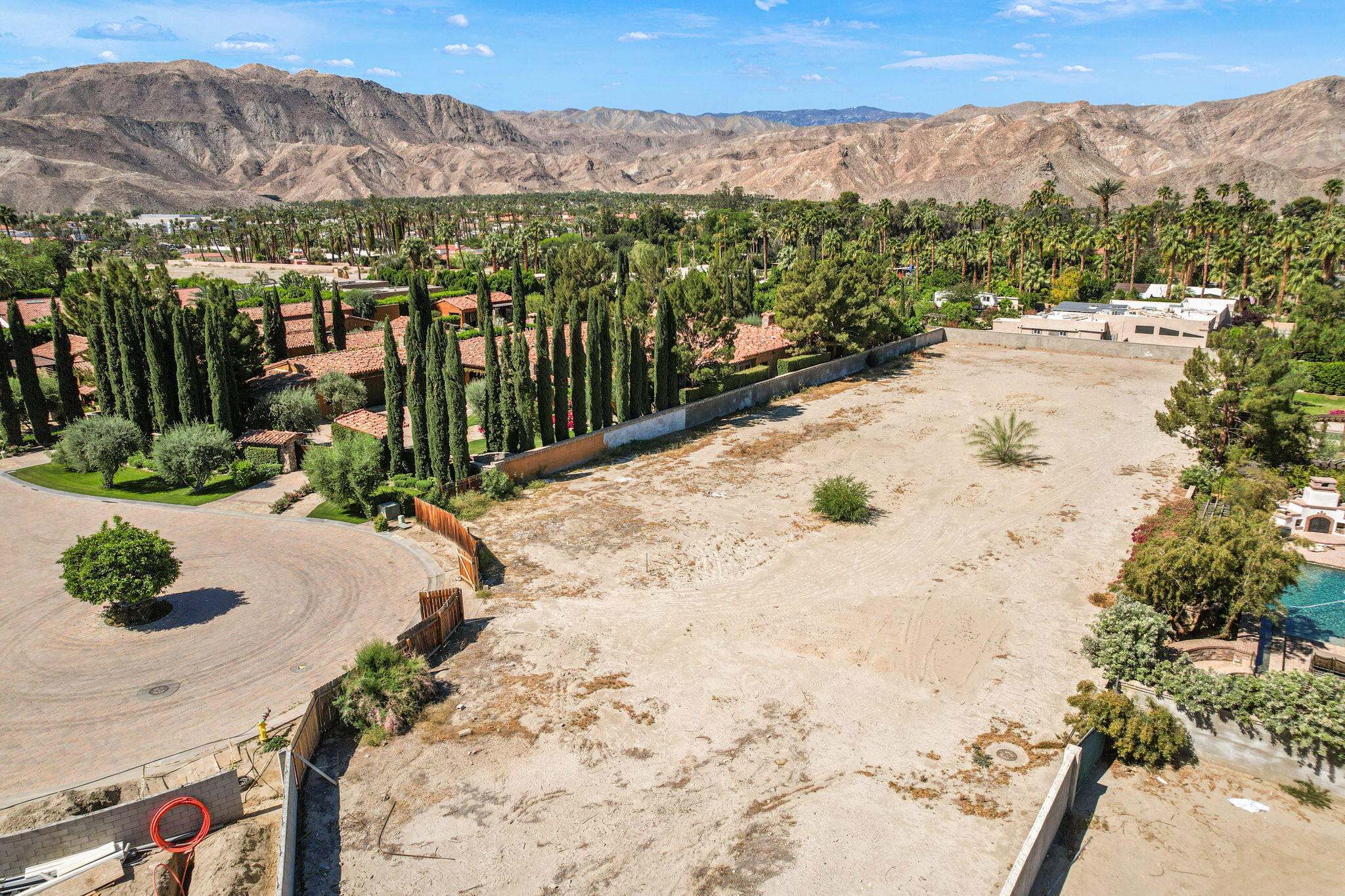 0 Rancho Clancy Rancho Mirage, CA 92270 - Photo 13 of 15 a view of a terrace with a garden and mountain view