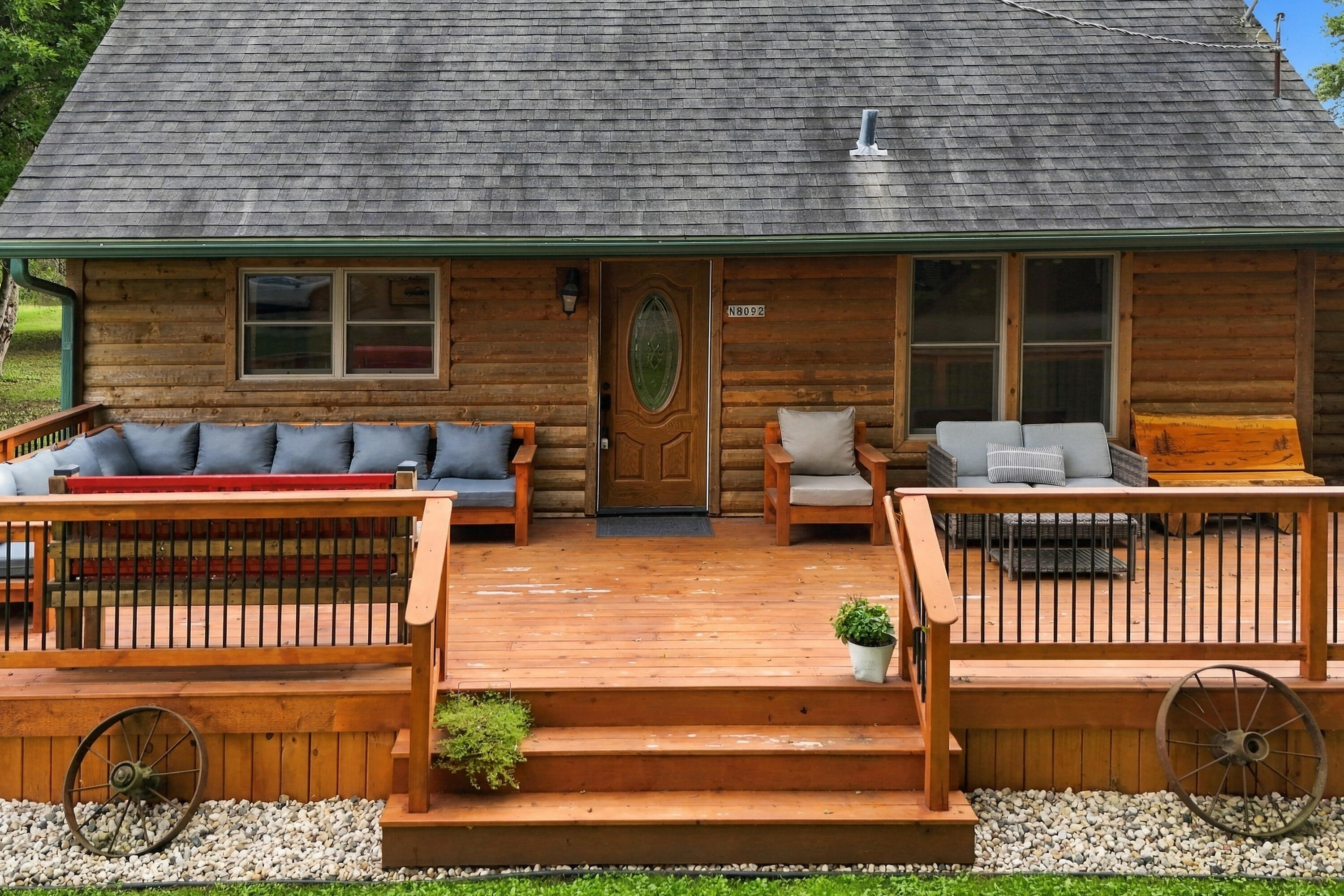 N8092 Marsh Road Troy, WI 53120 - Photo 6 of 43 Spacious front deck