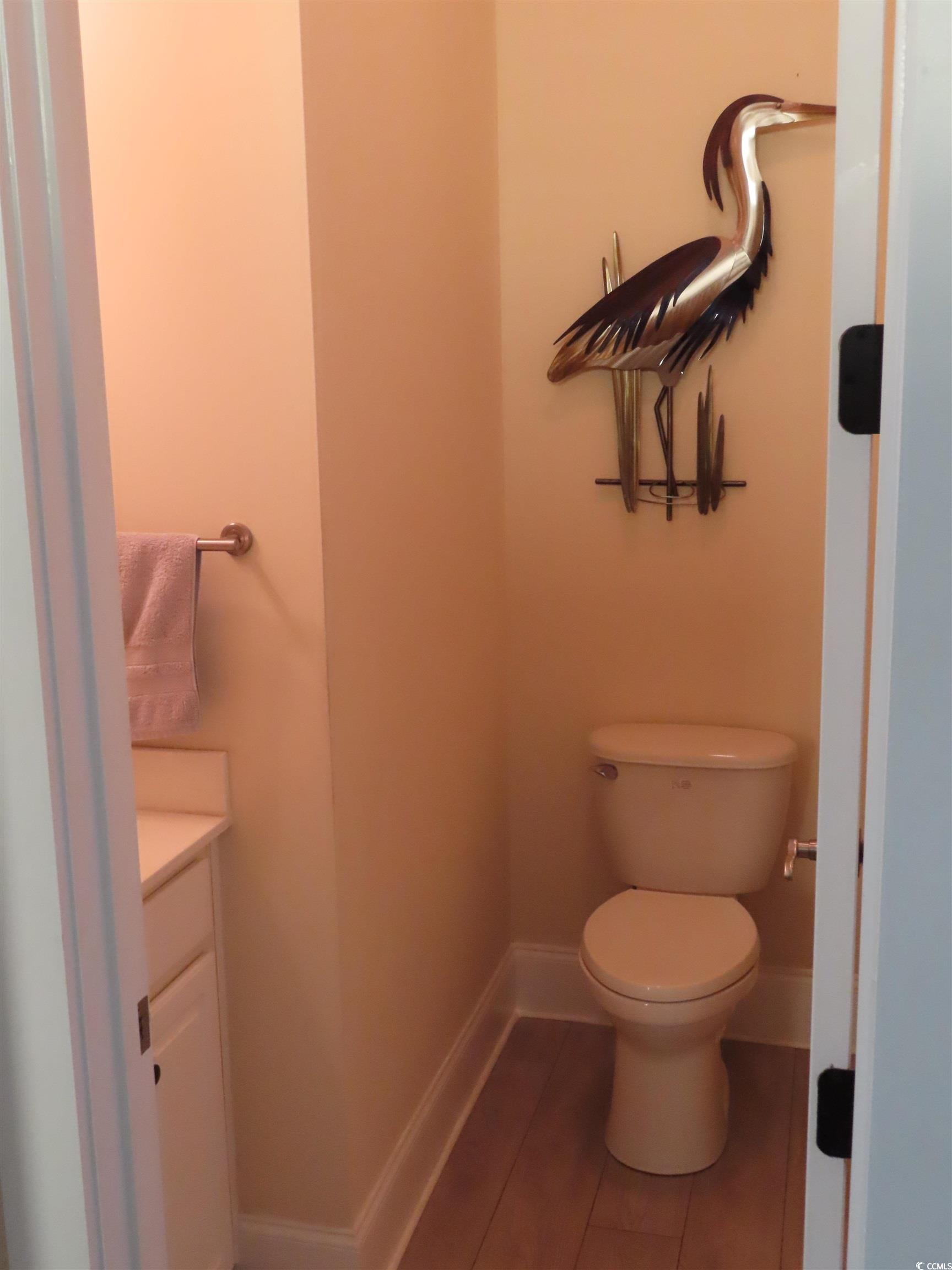 800 Curtis Brown Lane Myrtle Beach, SC 29577 - Photo 18 of 40 Half bathroom featuring vanity and baseboards