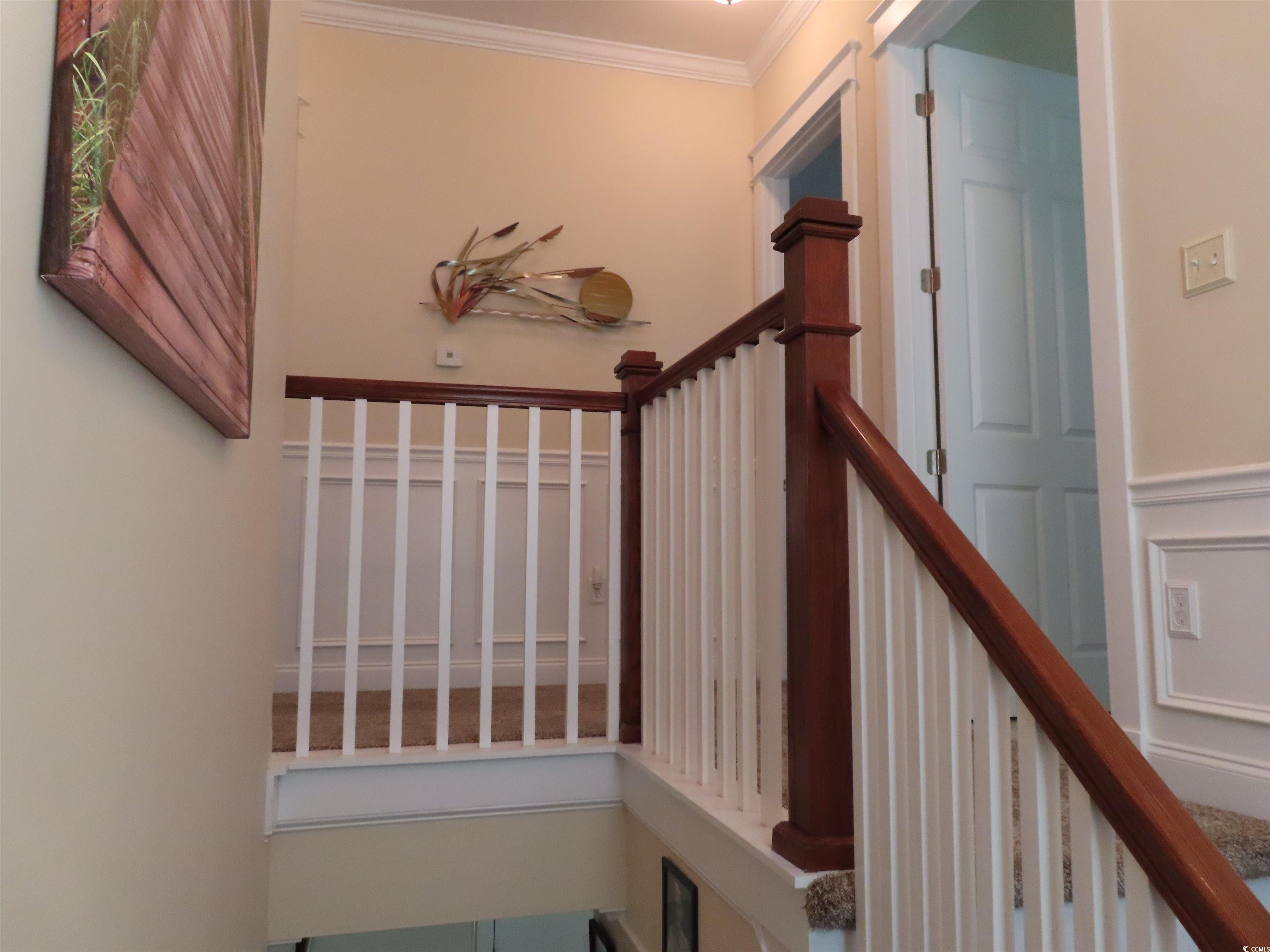 800 Curtis Brown Lane Myrtle Beach, SC 29577 - Photo 20 of 40 Stairs with ornamental molding