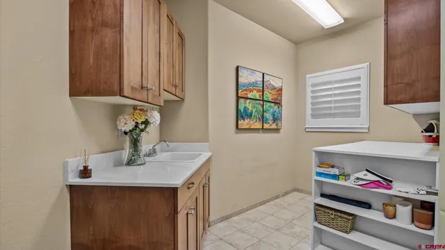 a room with furniture and a window