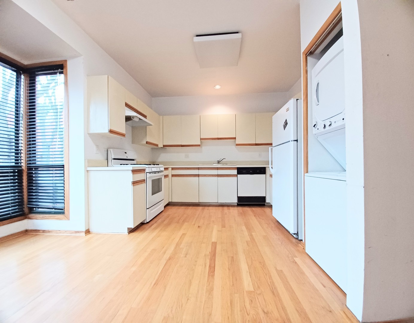 727 South Ashland Avenue, Unit D Chicago, IL 60607 - Photo 9 of 32 a kitchen with stainless steel appliances granite countertop a refrigerator and a sink