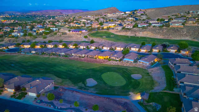 2212 Chippenham Court St. George, UT 84770 - Photo 63 of 75 Aerial view of residential area featuring a golf club and mountains