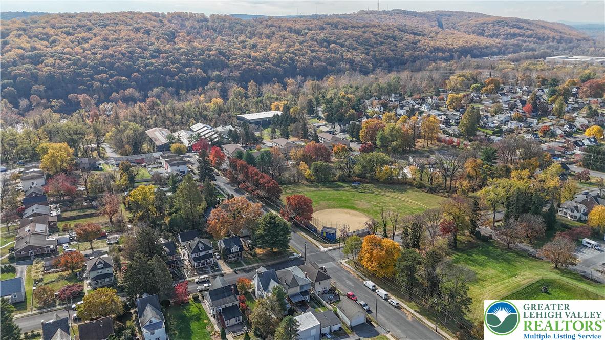 1130 Spring Street Bethlehem, PA 18018 - Photo 8 of 42 an aerial view of residential houses with outdoor space and river