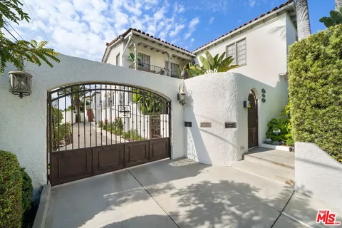 a view of a house with a outdoor space