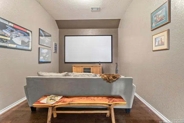 a living room with a couch and a table