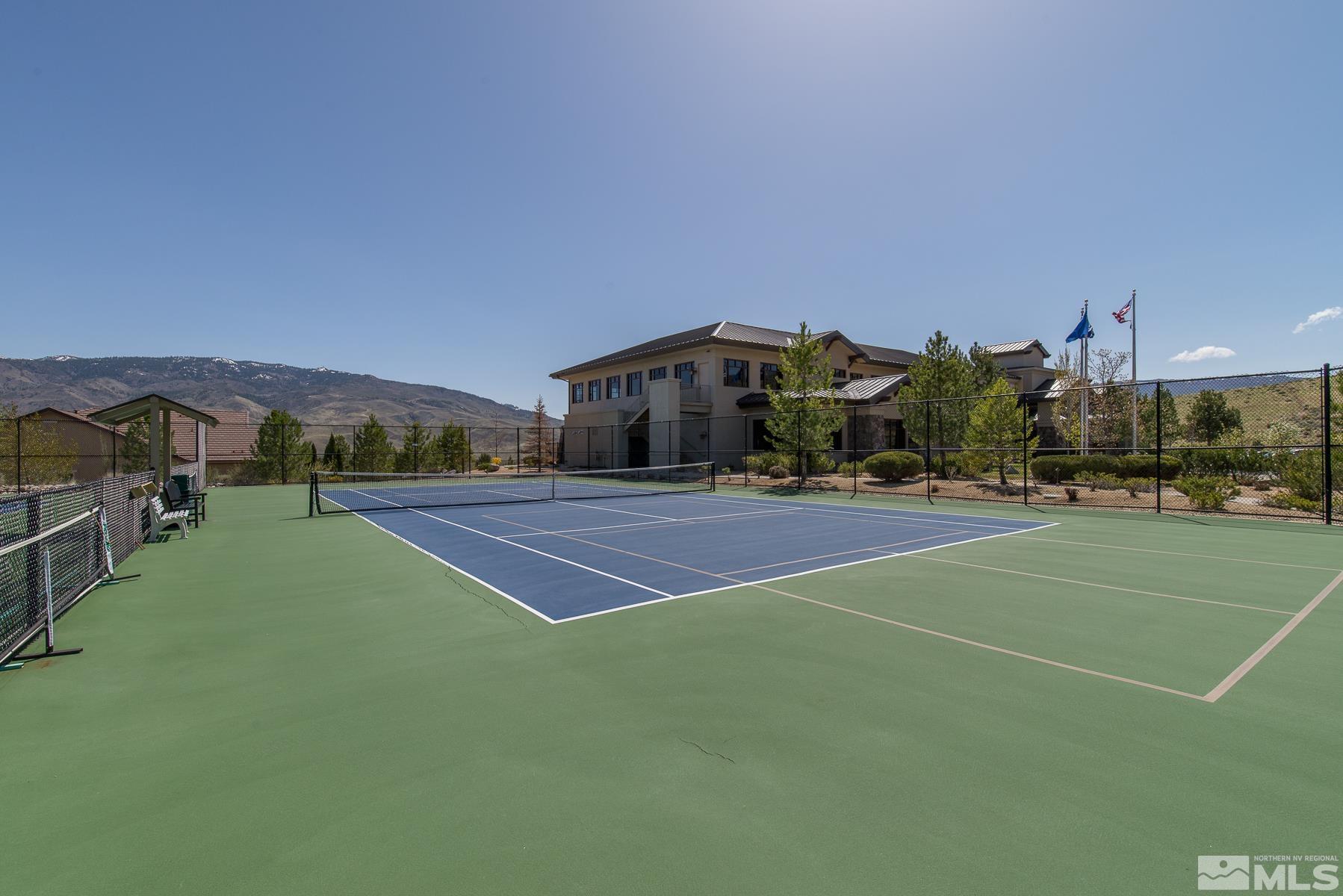 1375 Walking Stick Way Reno, NV 89523 - Photo 31 of 39 a view of a tennis ground with large trees