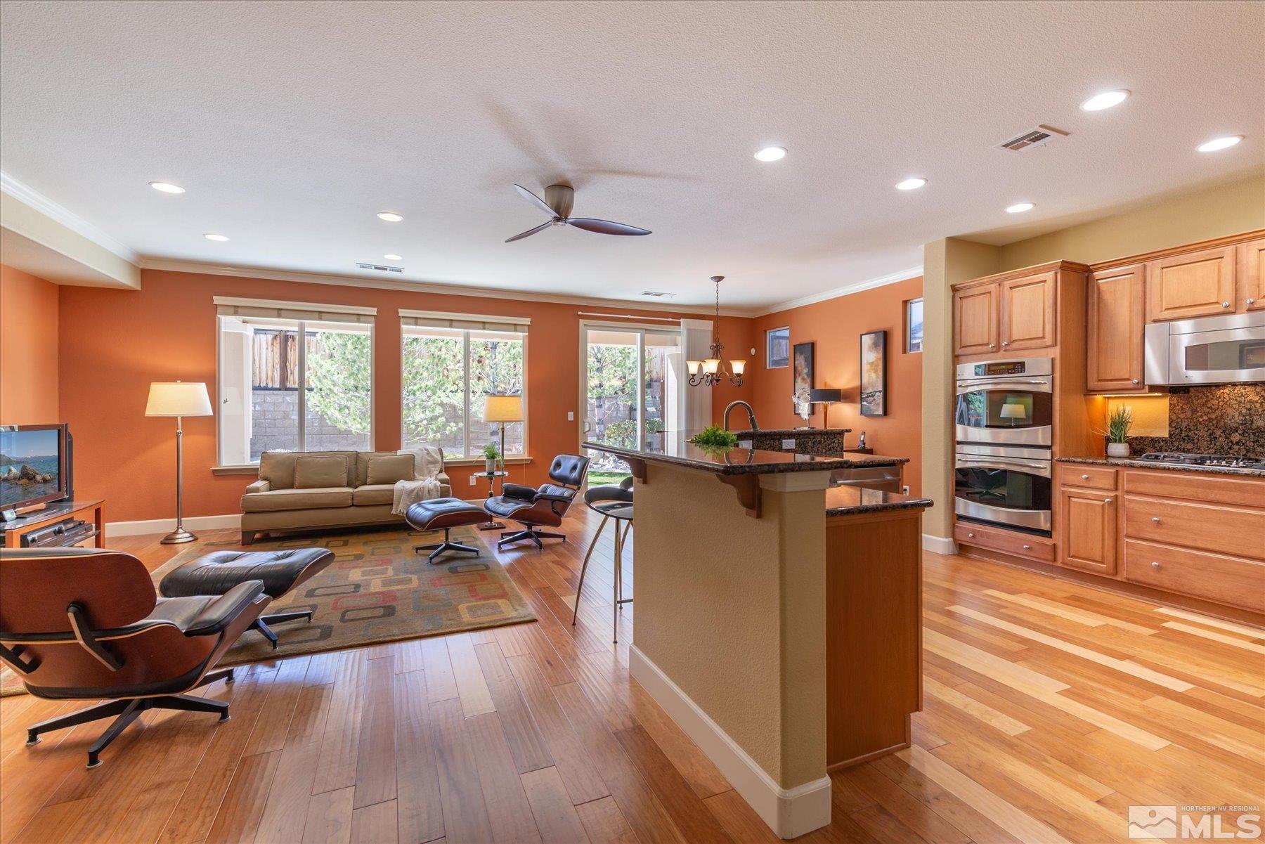 1375 Walking Stick Way Reno, NV 89523 - Photo 8 of 39 a living room with lots of furniture and kitchen view