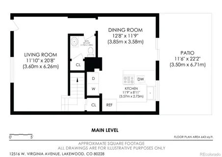 $340,000 | 12516 West Virginia Avenue, Lakewood, CO 80228