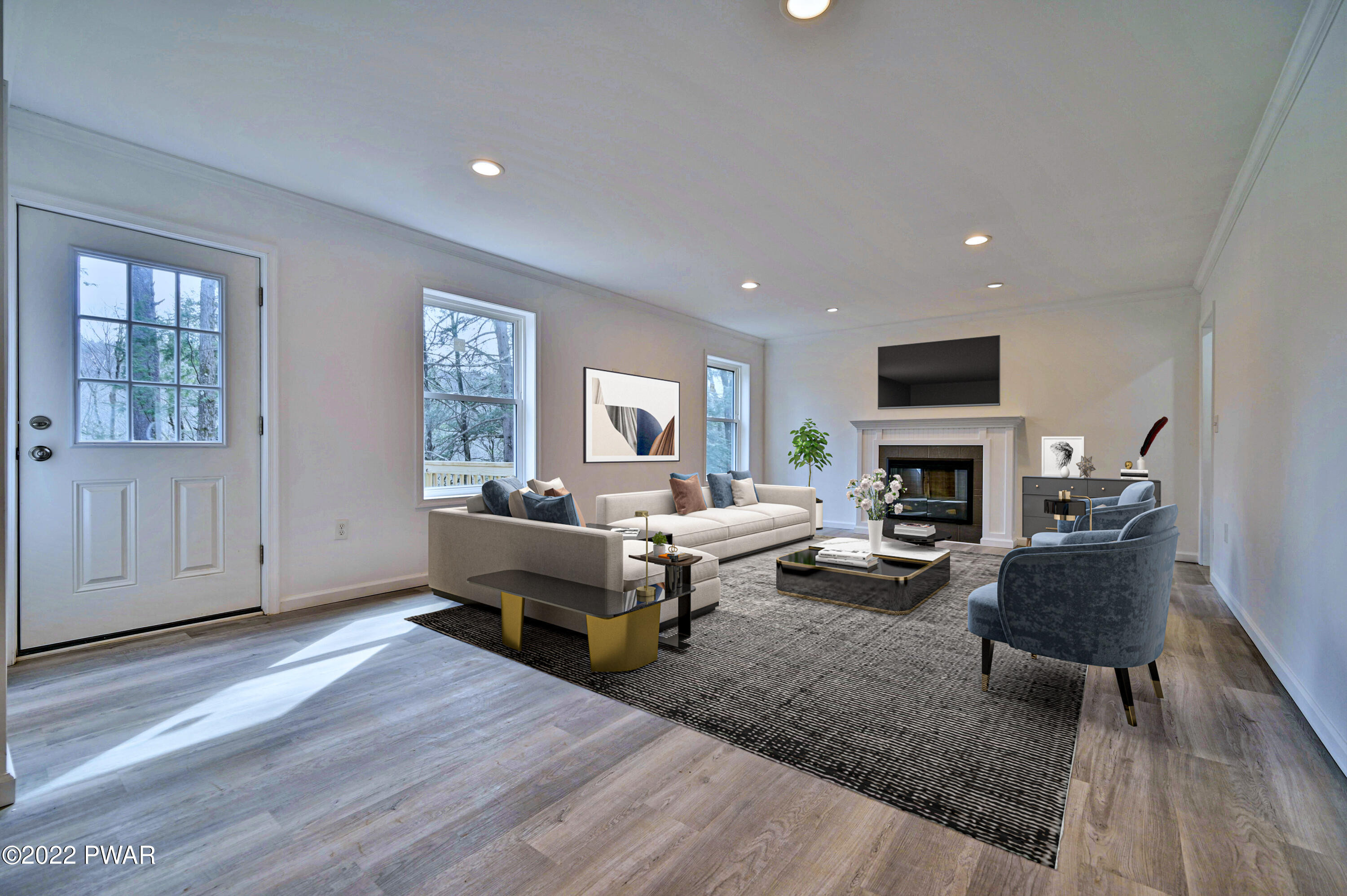 Living Room Virtual Staging 1