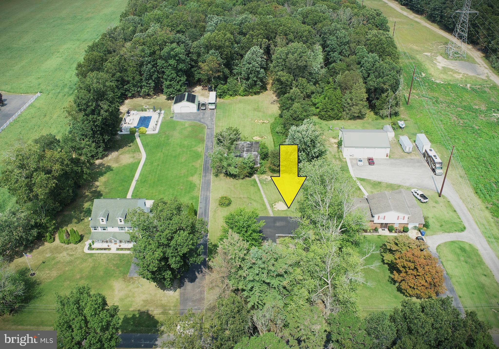 1097 Dutch Mill Road Newfield, NJ 08344 - Photo 3 of 23 an aerial view of a house with swimming pool and garden