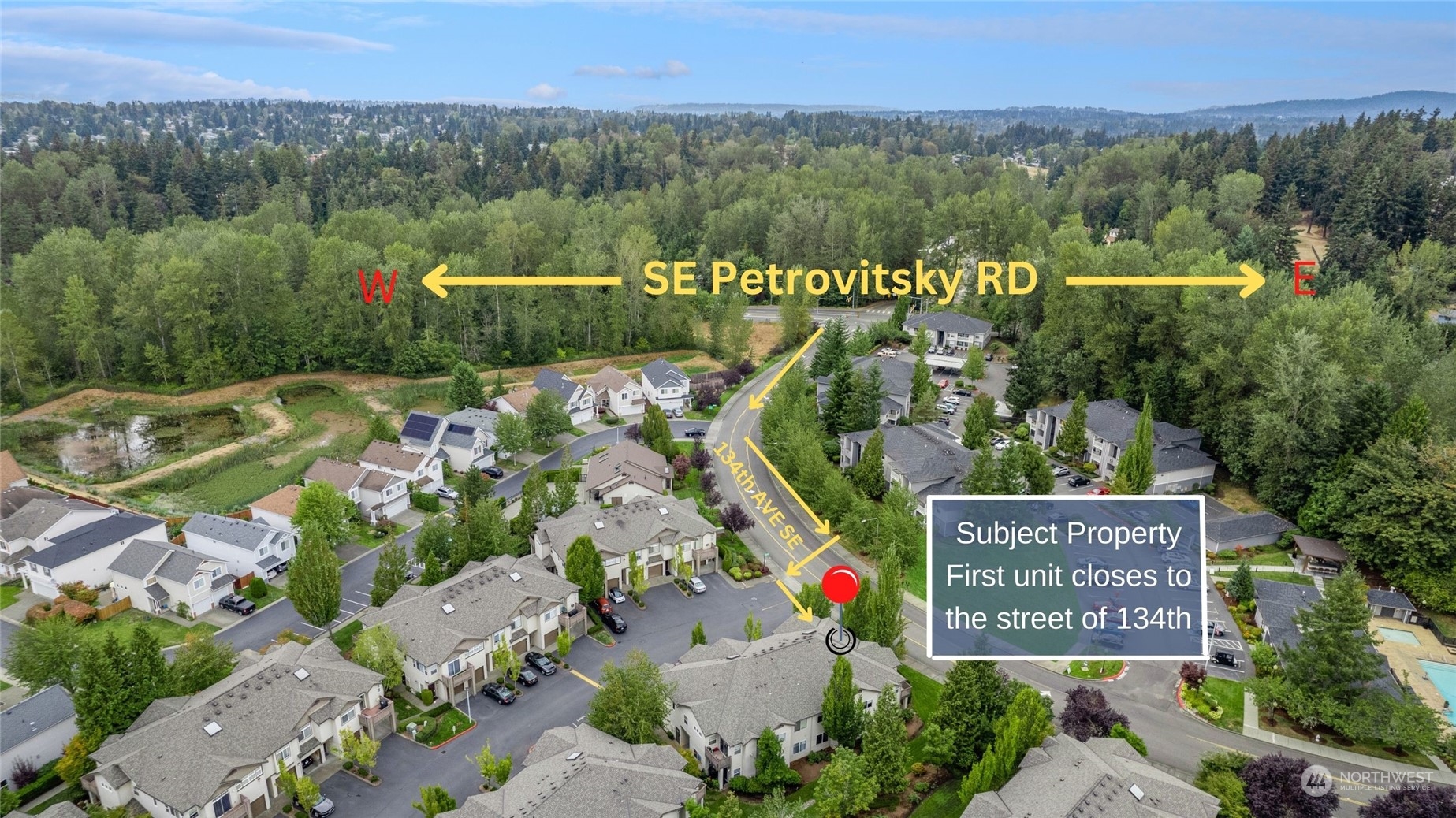 17604 134th Lane Southeast, Unit 17604 Renton, WA 98058 - Photo 25 of 25 a view of a sign board with city view