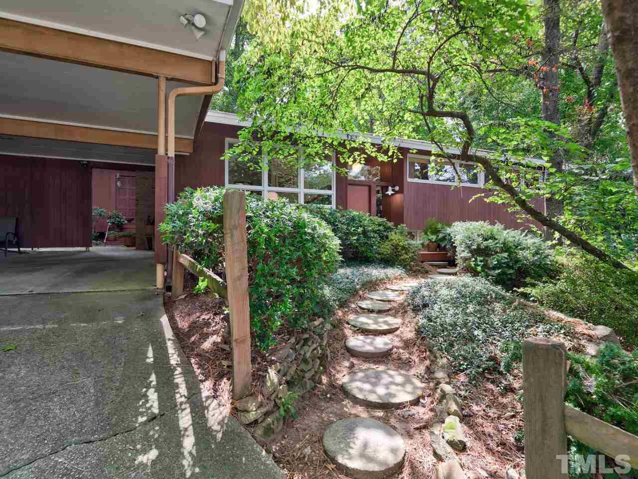 4512 Bartlett Street Raleigh, NC 27609 - Photo 28 of 30 Stepping stones - another way to the front door