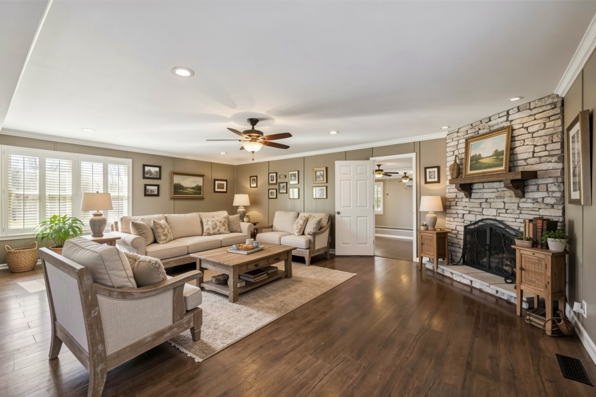 6580 Burkitt Road Antioch, TN 37013 - Photo 26 of 62 a living room with furniture large window and wooden floor