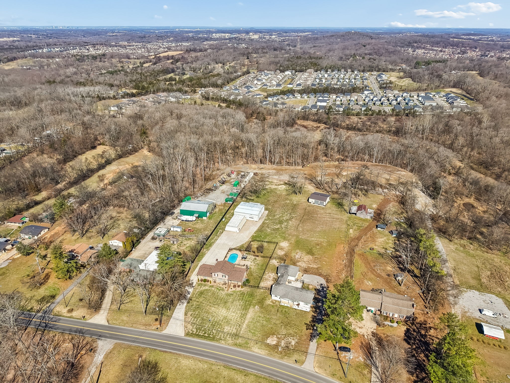 6580 Burkitt Road Antioch, TN 37013 - Photo 61 of 62 an aerial view of residential houses with outdoor space