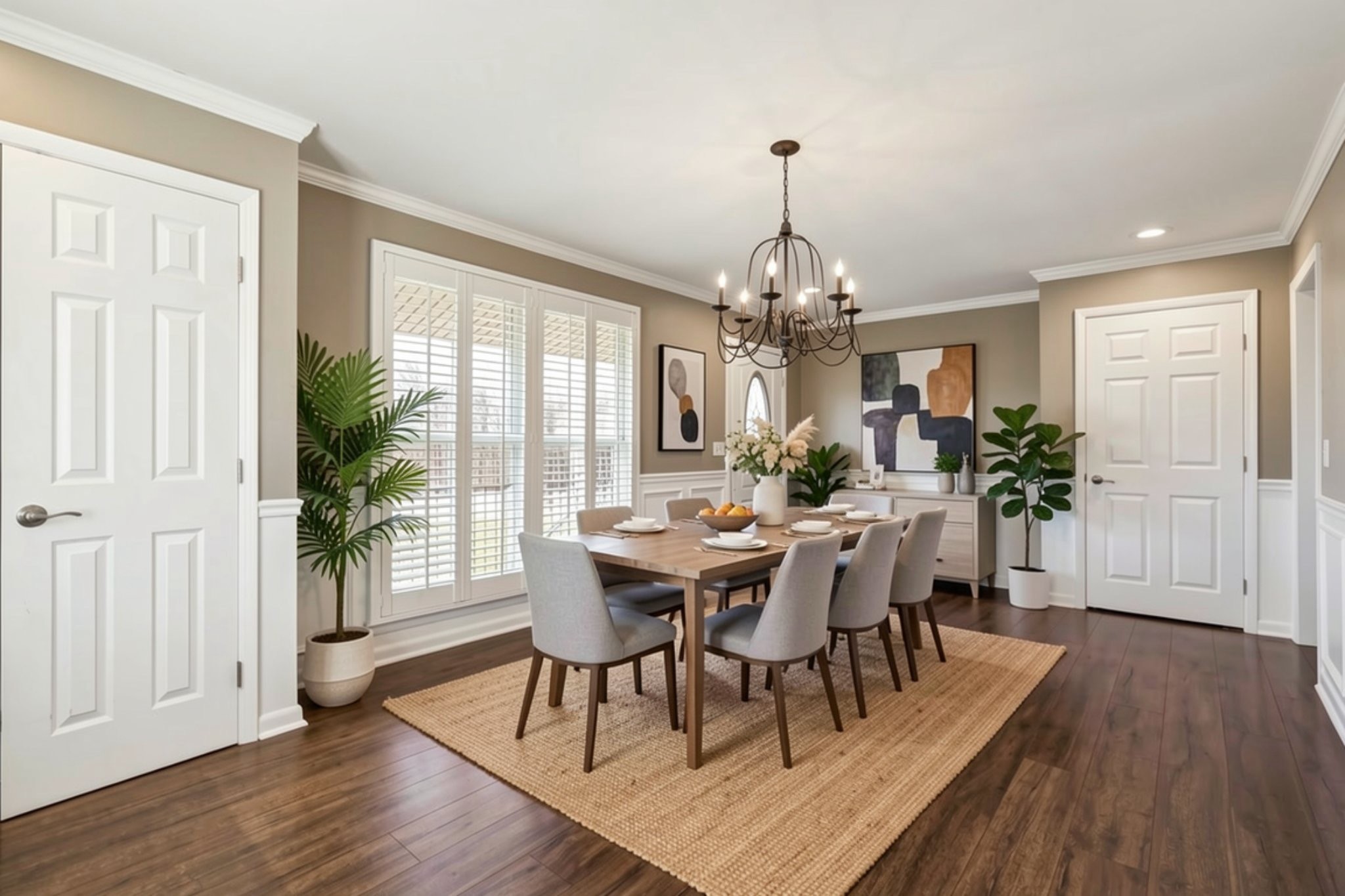 6580 Burkitt Road Antioch, TN 37013 - Photo 7 of 62 a view of a dining room with furniture window and wooden floor