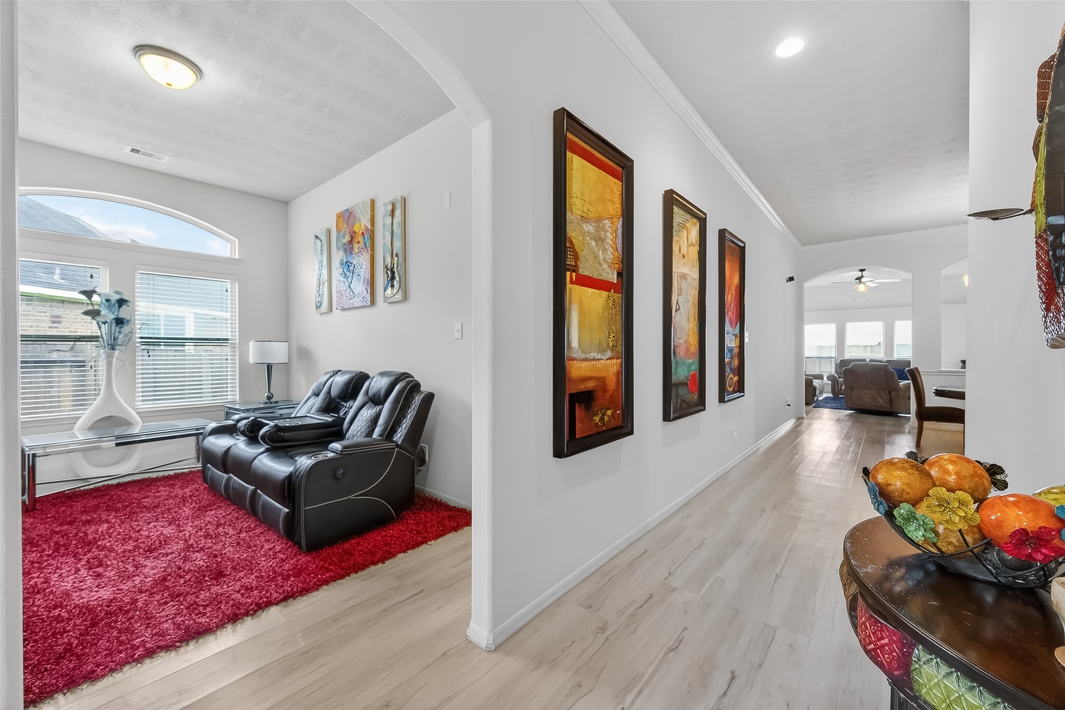 13415 Star Creek Lane Rosharon, TX 77583 - Photo 2 of 46 a living room with furniture and a wooden floor