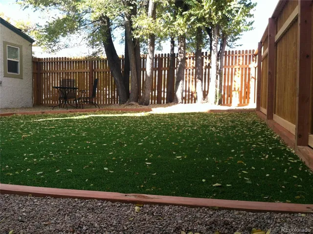 a view of outdoor space with garden