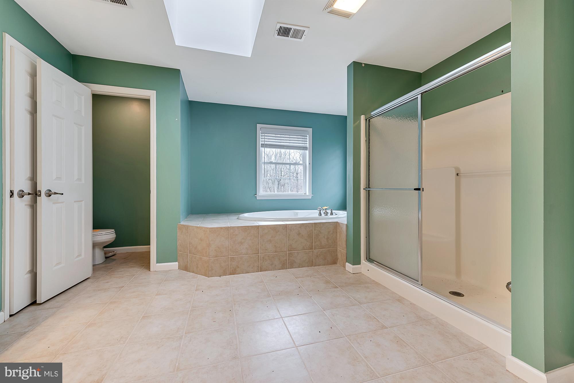 11698 Coppermine Road Union Bridge, MD 21791 - Photo 16 of 24 a spacious bathroom with a tub shower and mirror